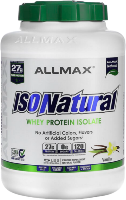 올맥스뉴트리션 IsoNatural 분리유청단백질 바닐라 2.27kg(5lb), 1개