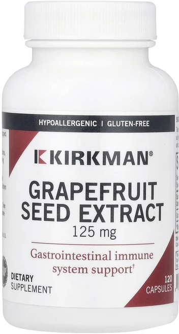 Kirkman Labs 자몽씨추출물 125mg 캡슐 120정, 6개 - 쿠팡