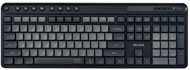 아이리버 Silent 듀얼모드 멀티페어링 블루투스 무소음 무선 키보드, BLACK, MWK601, 제조사축