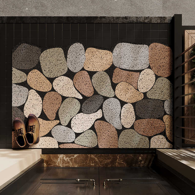 아르테리에 업소용 발매트 실외용 현관 코일매트, 1개, 조약돌 40x60