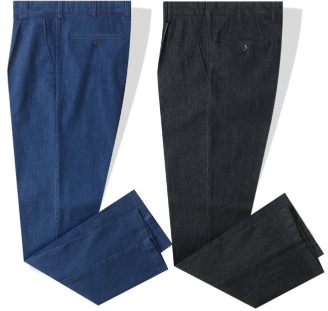 남성 스판 청바지 일자 작업복바지 청바지 TX원턱스판청바지