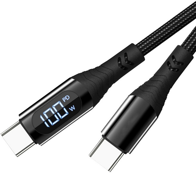 아이이피 i703 디스플레이 100W PD USB C to C 초고속 충전케이블 i703 CtoC 케이블, 1개, 1.2m