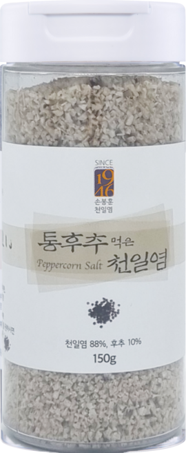 [손봉훈천일염] 솔트레인보우 통후추 천일염, 2개, 150g