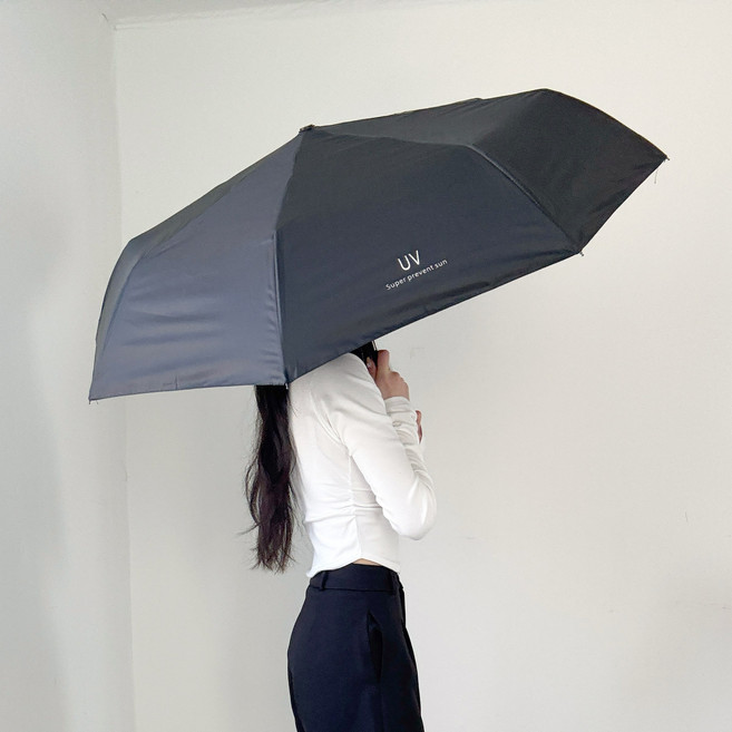 디아쿠아 프리미엄 UV 원터치 암막 접이식 3단 자동 우산 우양산 양산