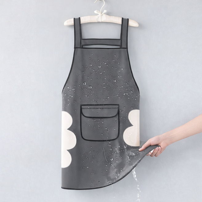 방수 앞치마 주방 업소용 작업용, 1개, 그레이