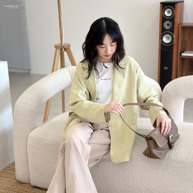 Fwstudio 西裝外套 口袋長袖設計