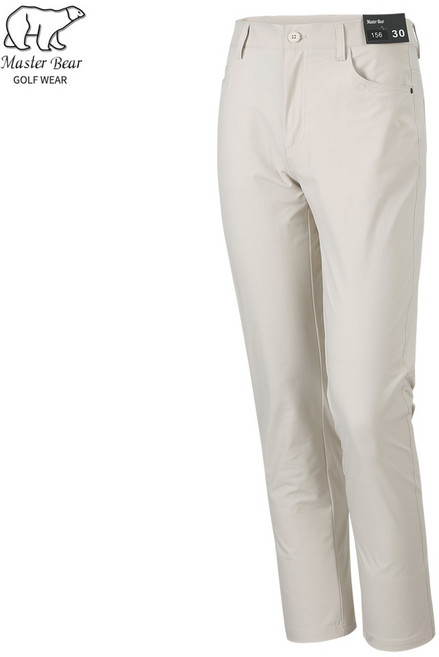 마스터베어 봄 가을 남자 골프바지 골프웨어 허리밴딩 남성 면바지 일자바지 슬랙스