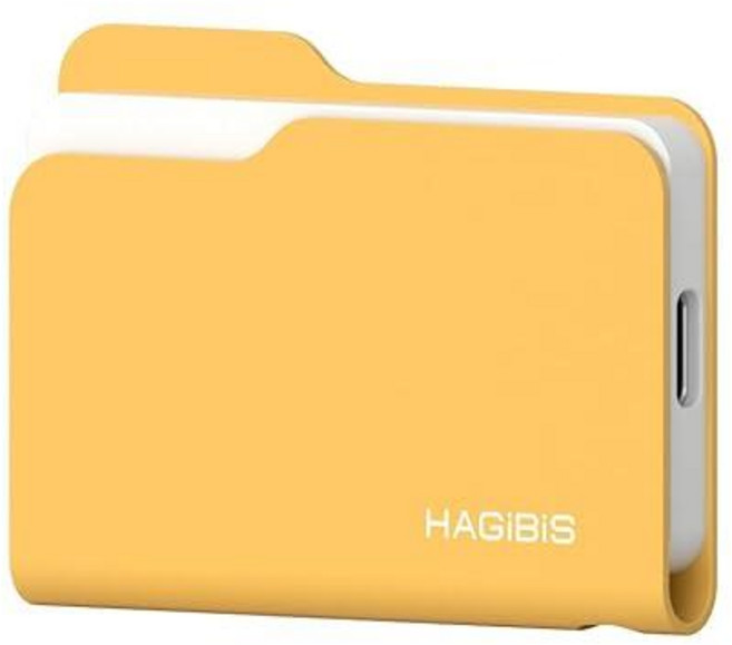 Hagibis SSD 인클로저 폴더 스타일 USB 3.2 Gen2 10Gbps to NVMe PCI-E M.2 SSD 케이스 M.2 외장 하드 드라이브 인클로저 맥북 노트북, 옐로우 2230