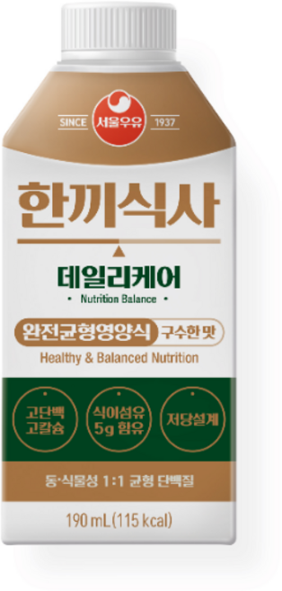 서울우유 한끼식사, 12개, 190ml