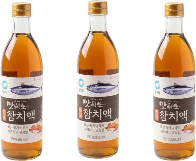 [대상] 청정원 맛선생 꽃게 참치액 950ml x 3개