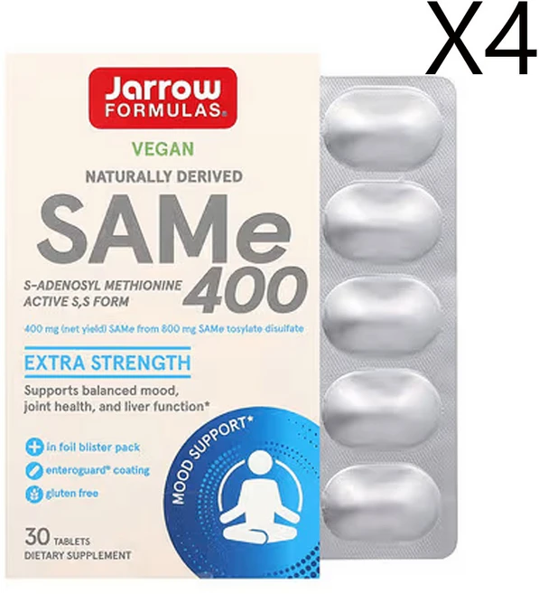자로우포물러스 SAMe 400mg, 4개, 30정 - 쿠팡