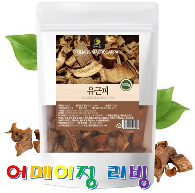 엄마애손 유근피 건재 500g 10 + 사은품 말린 유피 느릅나무 뿌리 껍질 코나무 플라보노이드 사포닌 탄닌 국내산 100% 경북영천 유근피차 유근피물 환절기 코 피부 모발 건강, 1개
