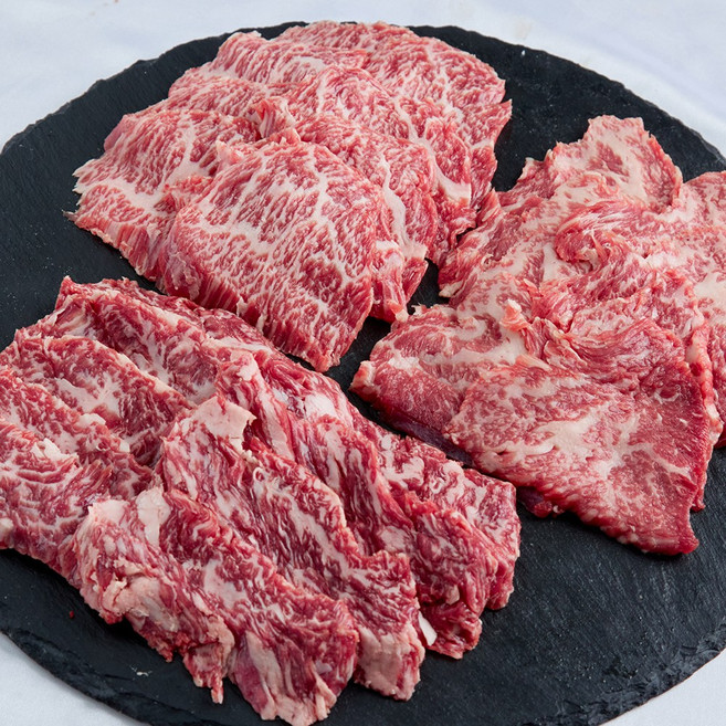 사랑담은한우 ++1 투쁠 한우 소 특수부위 세트 업진살 치마살 삼각살, 특수부위세트-업진150+앞치마150+삼각150, 1개, 450g