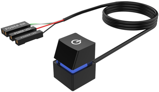 링크인랩 외부 전원 파워 스위치, 1개, 200cm, 블랙