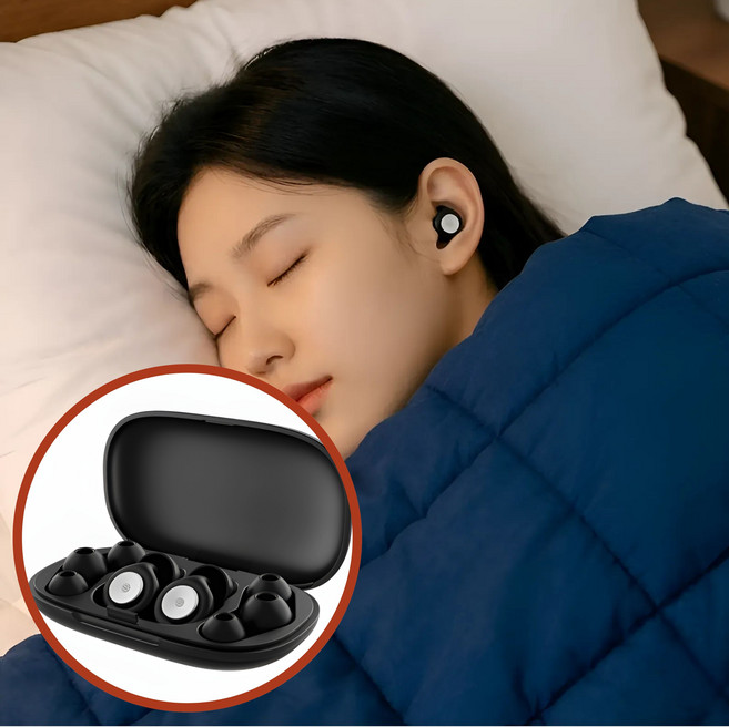 드롭시 귀에 딱 맞는 3단 사이즈 오래 써도 편안한 수면 귀마개, 1세트, 1쌍