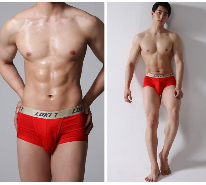 LOKI7 프리미엄 남성 기능성 드로즈 골드레드 3종세트 _ 완벽 분리 구조 & 통기성 강화