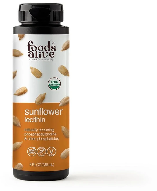 Foods Alive 유기농 해바라기 레시틴 액체 냉압착 엑스트라 버진 비정제 236ml(8액량 온스) (1팩), Foods Alive 해바라기 레시틴 액체 냉압착 엑스, 1개 - 쿠팡