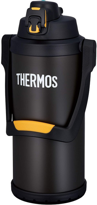 THERMOS 膳魔師 FFV-3001 不銹鋼真空保冷瓶 運動水壺 3000ML, 黑色, 1個