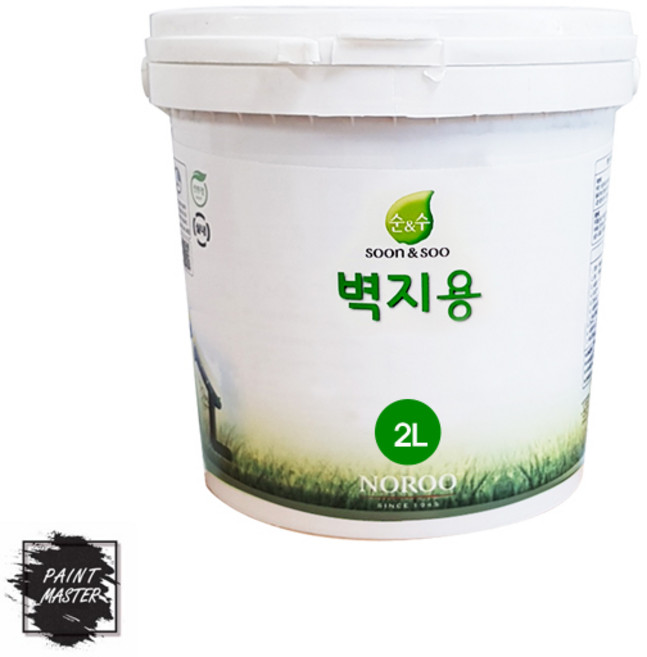 노루페인트 순앤수 수성페인트 벽지용 2L 계란광, 벽지용 2L 퓨어화이트, 1개