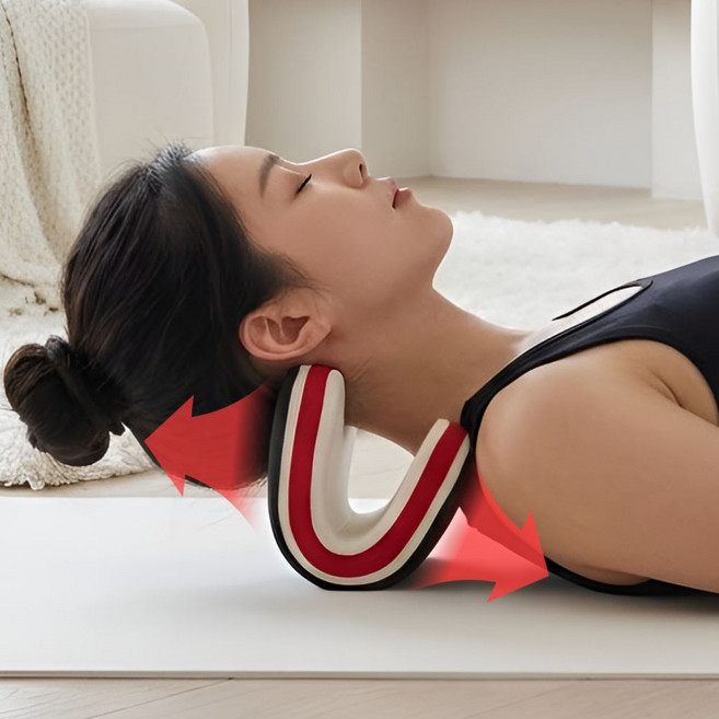 발렌타 목 견인기 넥가드 경추 스트레칭 배게 운동기구