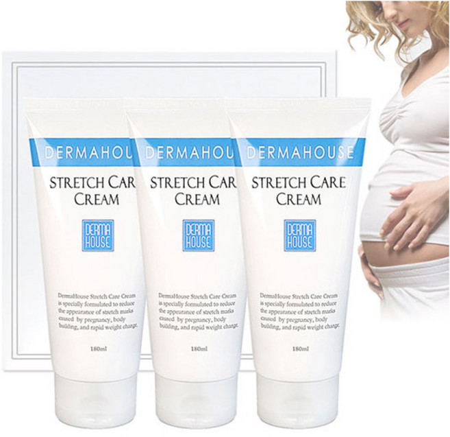 [더마하우스] 스트레치케어 크림3개+포장/임산부 일반인 청소년기, 스트레치케어 크림3개+포장, 선택:스트레치케어 크림3개+포장
