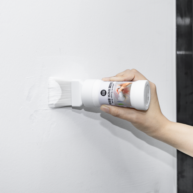 그로홈 벽체용 브러쉬 페인트, 1개, 180g, 화이트
