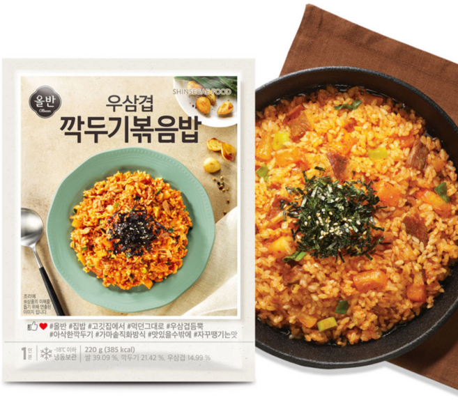 올반 우삼겹 깍두기 볶음밥, 5개, 220g
