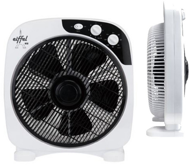 에펠 가정용 사무실 탁상용 12인치 박스팬 UEF-B2012 앞망회전 박스형 사각 유선 선풍기, 1개, 상세페이지 참조, 상세페이지 참조