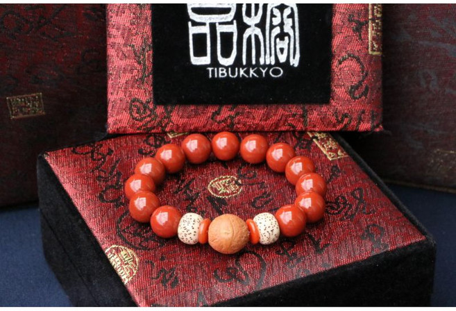 台灣德榕藏品 精品原礦柿子紅南紅瑪瑙 9.6-9.8mm 圓珠 手珠