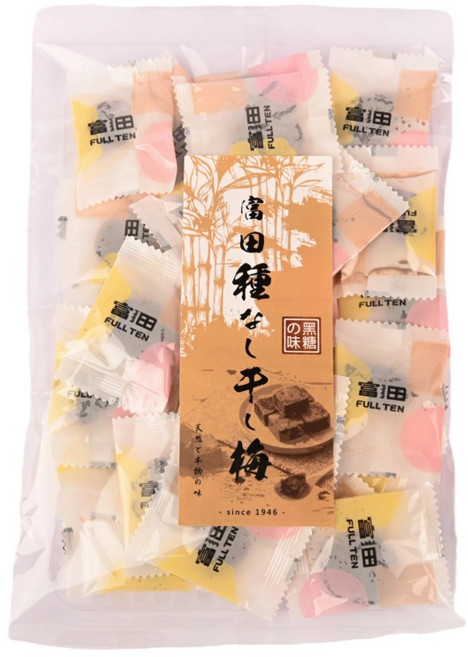 富田 日式黑糖梅干 - 無籽梅肉, 1個, 100g/包(個包裝)