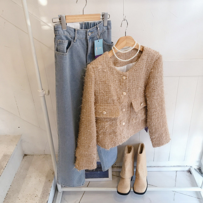 봄 블링블링 포켓 트위드 자켓