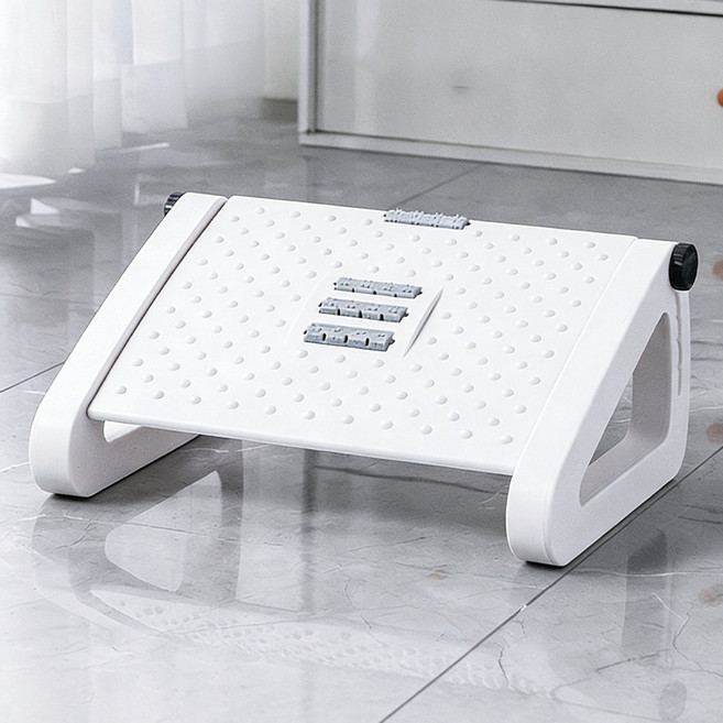 KDNC 높이조절 각도조절 책상 발받침대, 화이트