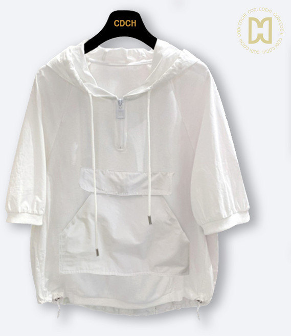 코디코치 남녀공용 단마르 후드 점퍼 반집업 아노락 트레이닝 운동복 자켓