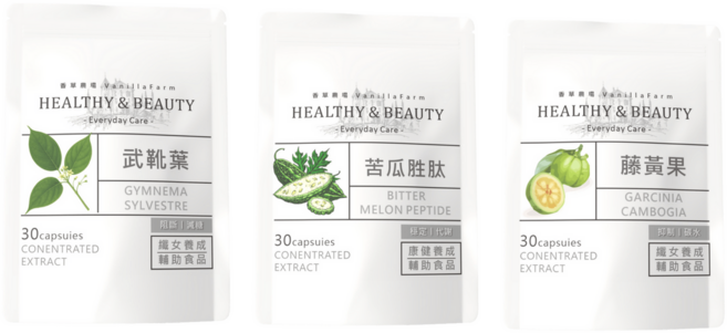 香草農場 武靴葉苦瓜胜肽藤黃果 營養補給組合, 1套, 30顆