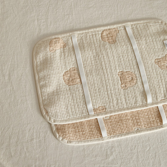 돗꼼 사계절 양면 쟈가드 밴딩 베개커버, 아이보리