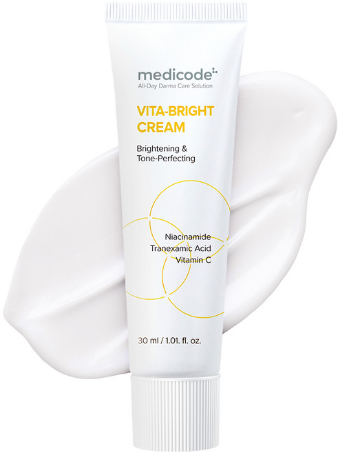 메디코드 멜라논 비타 브라이트 크림 기미 검버섯 케어 나이아신아마이드 5% 멜라토닝 크림, 1개, 30ml
