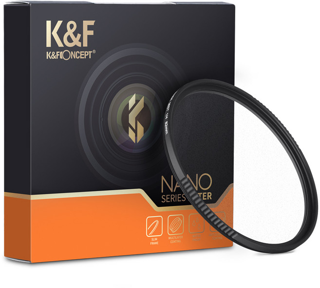 K&F Concept NANO-X 1/4 黑柔濾鏡 82mm 防水 抗污 日本光學, 1個, 55mm,鏡片+清潔組