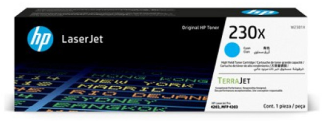 HP 原廠 230X 藍色 (Cyan) 高容量碳粉匣, Cyan, 1個