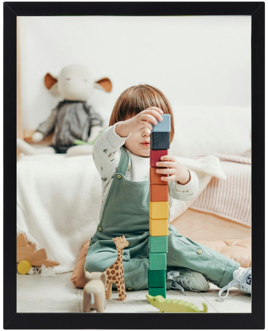 인테리어 액자 프레임 결혼식 인증서 자격증 사진액자 탁상용, 1개, 블랙