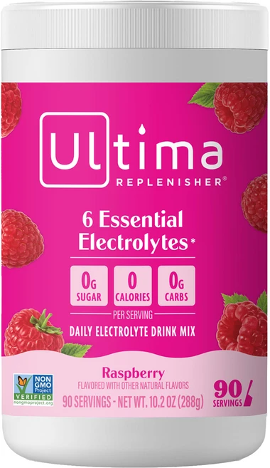Ultima Replenisher 전해질 드링크 믹스 라즈베리 288g 10.2oz, 2개, 289g - 쿠팡