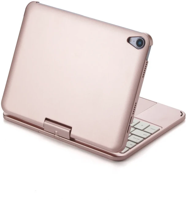 iPad mini7용 Bluetooth 키보드 보호 케이스 360 ​ 터치 미니6 레인보우 백라이트 8.3인치로 회전 각도, 02 핑크