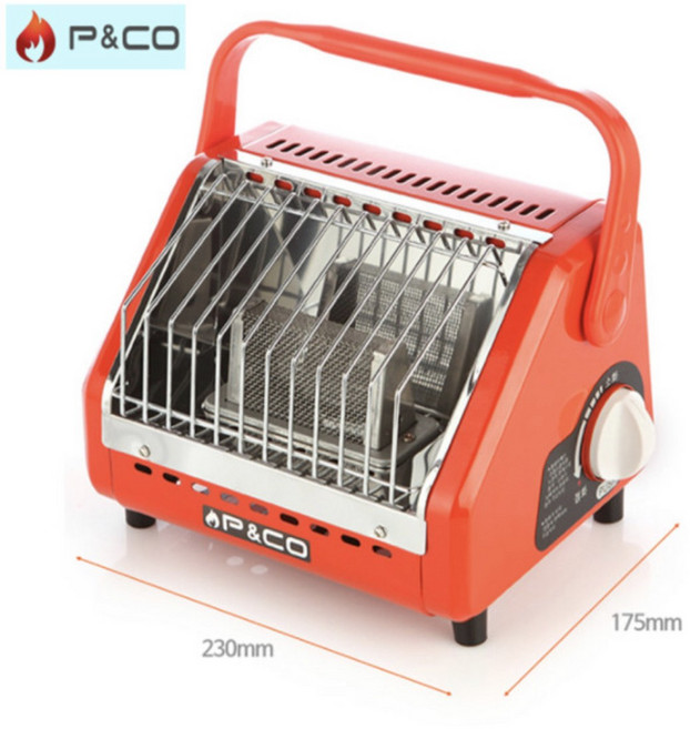 피엔코 휴대용 가스 히터 캠핑 낚시 차박 PH-1500 가방포함, 레드(가방포함), 1개