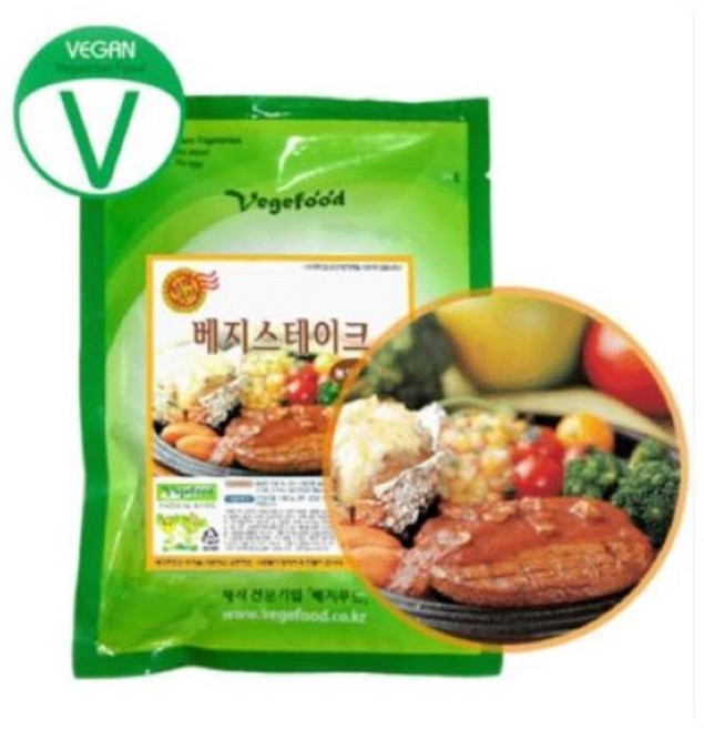 베지테리언 비건을 위한 채식 대체육 콩고기 베지스테이크 2kg 대포장 (무오신채), 1개