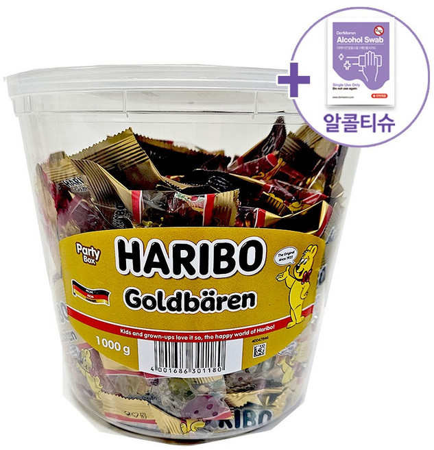 코스트코 하리보 골드베렌 과일맛 젤리 1000G 곰젤리 + 사은품, 1kg, 1개
