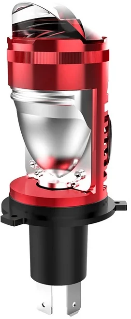 Bi LED H4 프로젝터 렌즈 하이 로우 빔 자동차 전구 Canbus H4 LED 자동 오토바이 LED 램프 렌즈 터보 완, 02 1 piece, 01 H4/9003/HB2 Hi/Lo