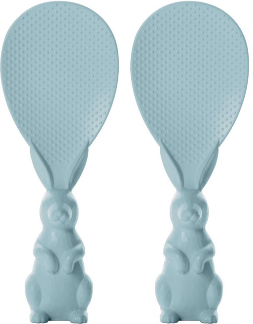 니드앤니드 이지그립 밥알이 잘 붙지않는 스탠딩 주걱, BLUE컬러, 2개