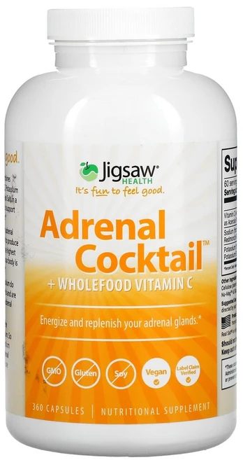 직소헬스 어드레날 Cocktail 플러스 홀푸드 천연 비타민 C 캡슐 360 정, 2kg, 1개 - 쿠팡