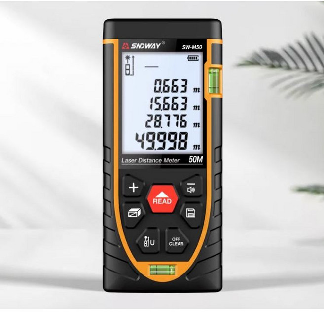 SNDWAY SW-M50 50米 紅光雷射測距儀, 1個