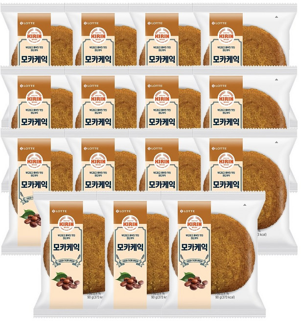 롯데제과 [롯데웰푸드][무배] 기린이네 모카케익 10봉, 90g, 15개