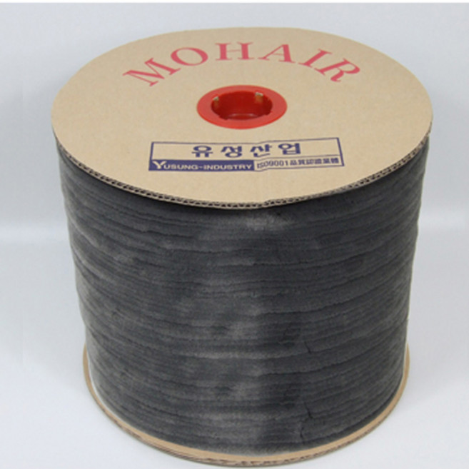 방충망 부자재 비접착 모헤어 5M(모길이12mm), 1개